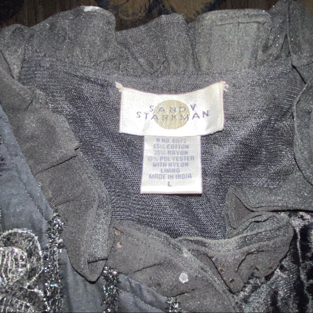 Vintage SANDY STARKMAN patchwork western embellis… - image 3